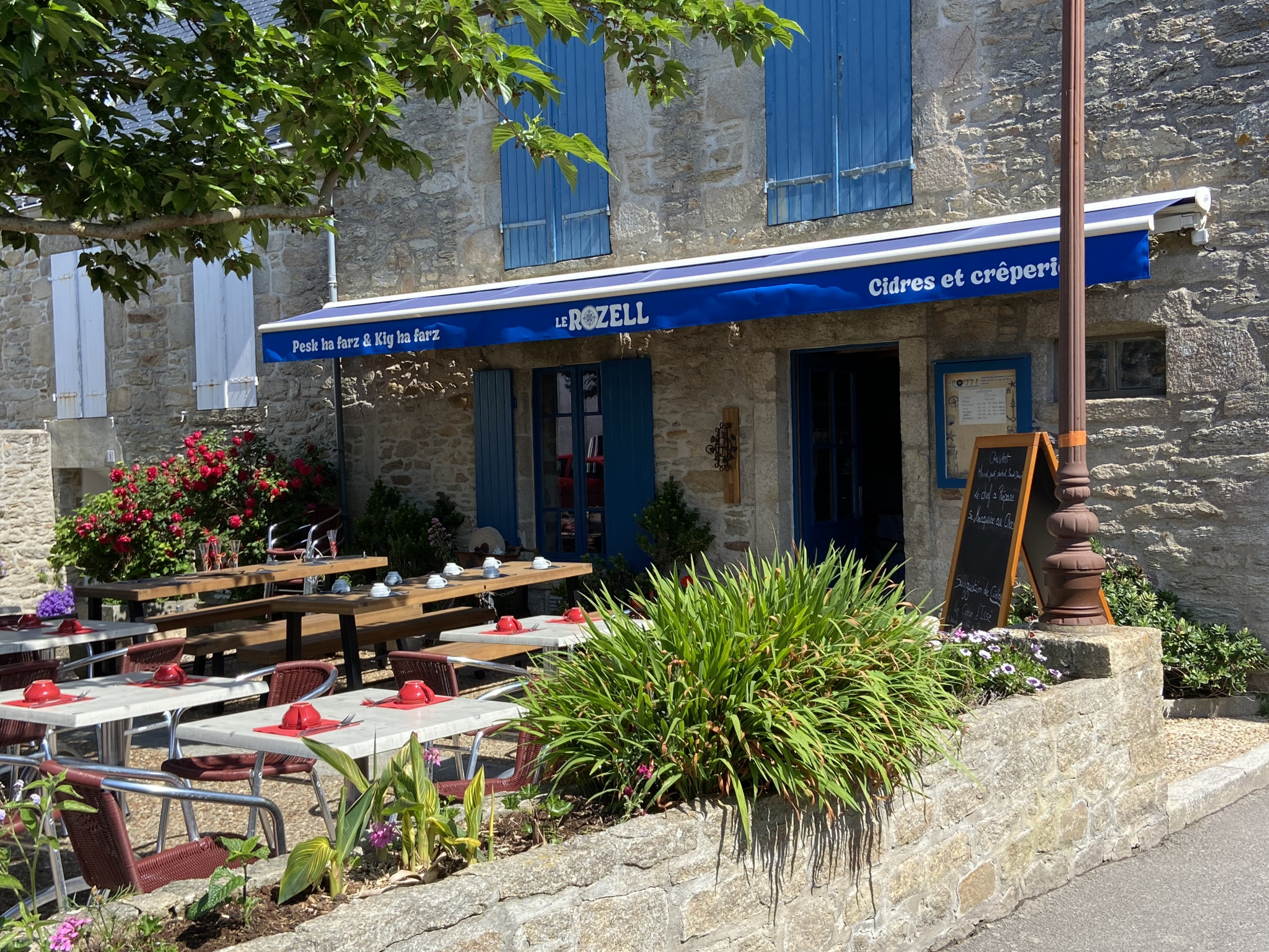 Le Rozell Crêperie table bretonne - Piriac sur Mer - terrasse_1
