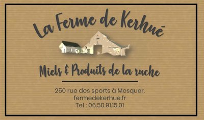 La ferme de Kerhué - Miel et Produits de la ruche - Carte de visite - Apiculteur de Mesquer_1