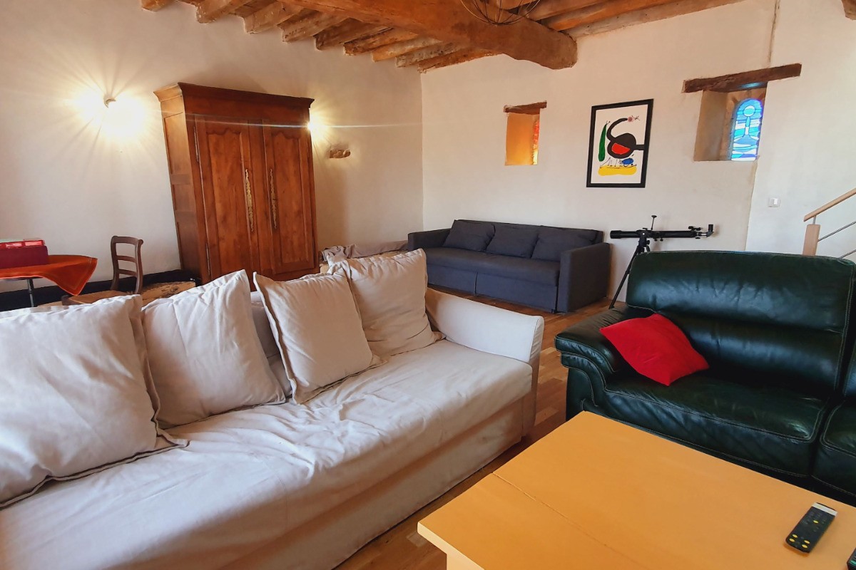 351748 - Salon avec 2 canapés convertibles