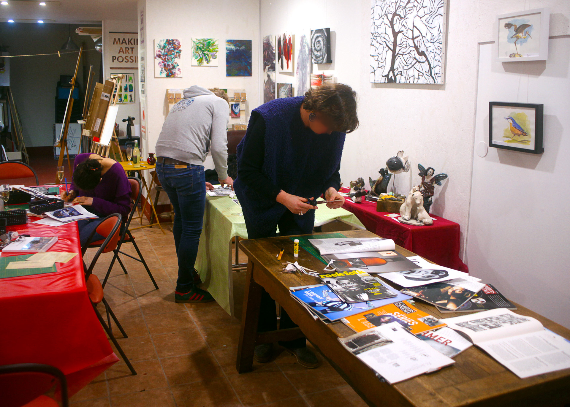 Ateliers dessin, peinture, sérigraphie et photo argentique avec Romain Louvel à Rouans_1