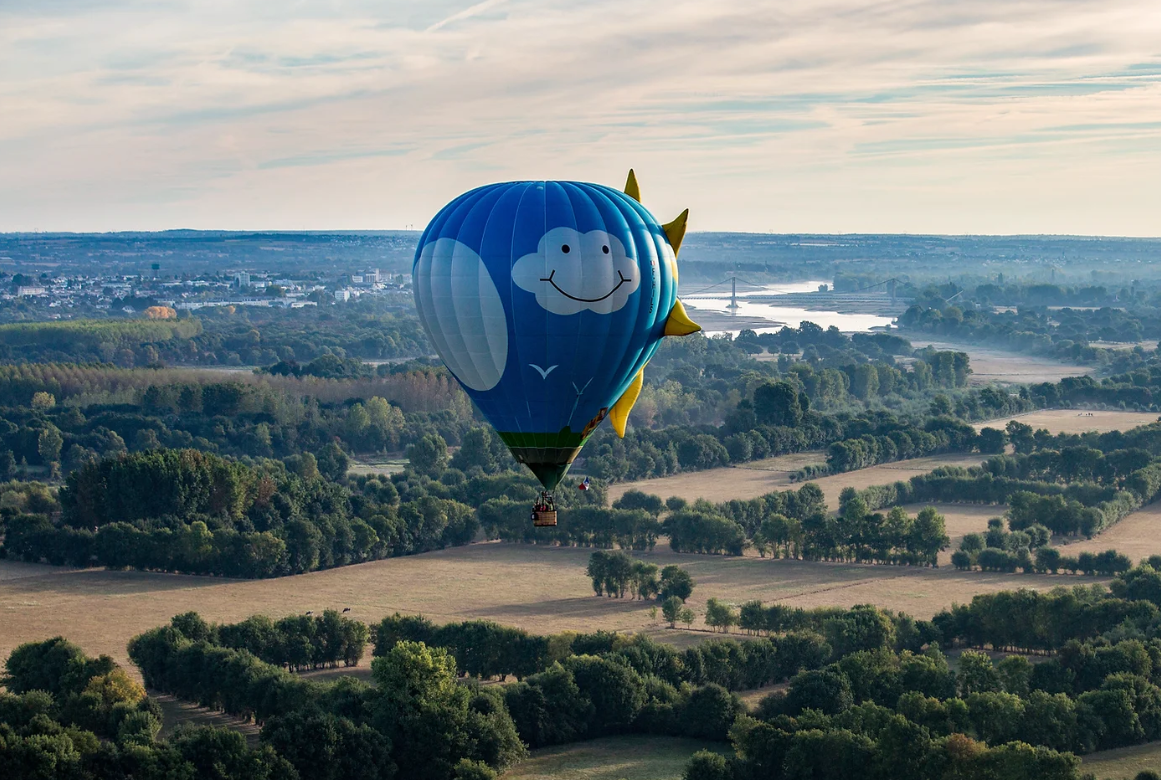 Vol en Montgolfières, Ciel de Loire, Oudon